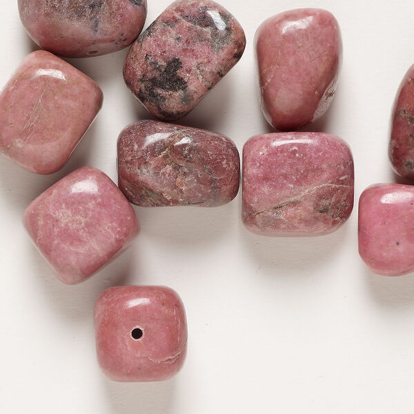 Rhodonite 1pkg10, nugget bead natural C grade, medium image number 0