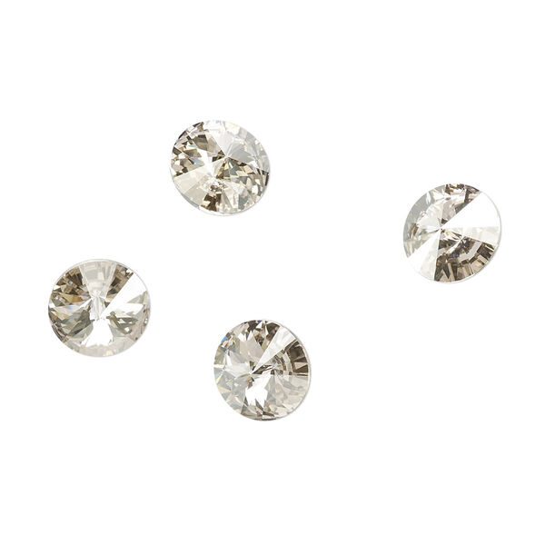 Chaton 48pk crystal silver shade foil back, Crystal Passions® 8.16-8.41mm rivoli SS39 1122 image number 0