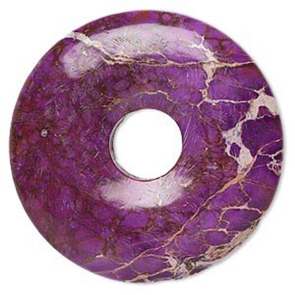 Magnesite 1pkg1, hand-cut donut focal 40mm image number 0