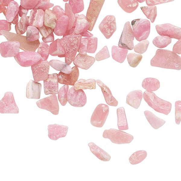 Rhodochrosite 1pkg1, undrilled inlay chip natural 10g mini image number 0