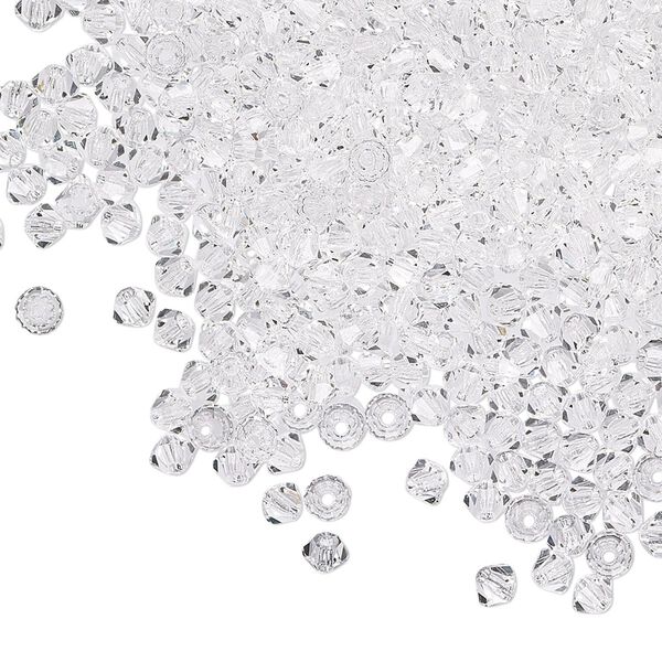 Bead 48pk crystal, Preciosa Czech crystal 3mm bicone image number 0