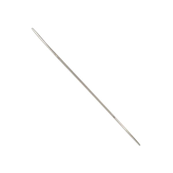 Needle, Beadalon®, stainless steel, pkg/4, 2-1/4 inches, 0.58mm width, big-eye. image number 0