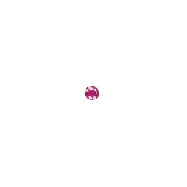 Ruby 1pkg1, hand-cut faceted round gem 3.5mm image number 0