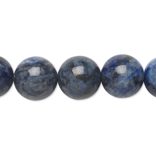 Lapis lazuli 1pkg1, round bead 15 inch 11-12mm image number 0