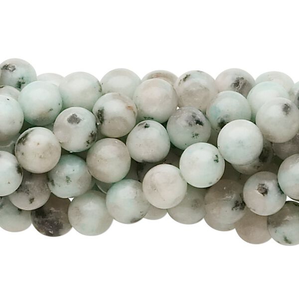 Sesame jasper 1pkg10, round bead natural 15.5-16 inch 6mm image number 0