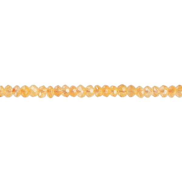 Carnelian 1pkg1, hand-cut faceted rondelle bead 14 inch 2x1mm-3x2mm image number 0