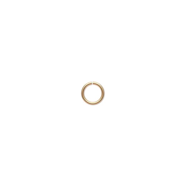 Jump ring, 14Kt gold-filled, 5.5mm round, 4mm inside diameter, 20 gauge. Sold per pkg of 20. image number 0