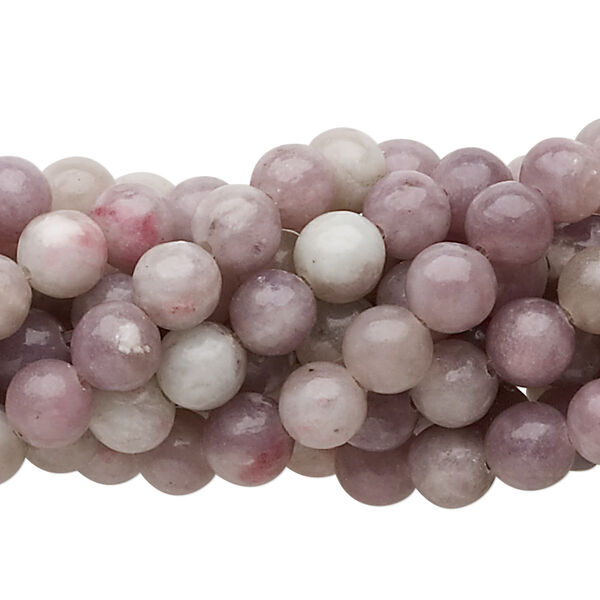 Quartz mix 1pkg10, round bead natural 15.5-16 inch 6mm image number 0