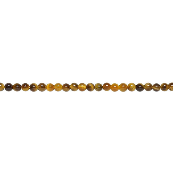 Tigereye 1pkg1, round bead natural 15.5-16 inch 2mm image number 0