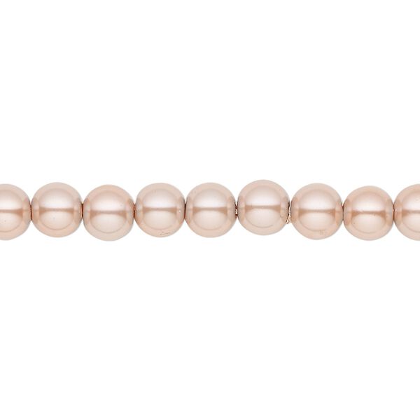Hemalyke™ 1pkg1, pearlescent round bead 15.5-16 inch 6mm image number 0