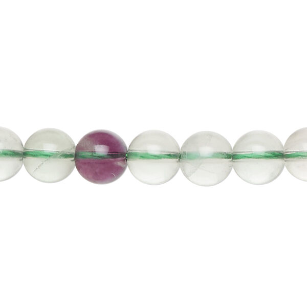 Green fluorite 1pkg1, round bead natural 15 inch 7-9mm image number 0