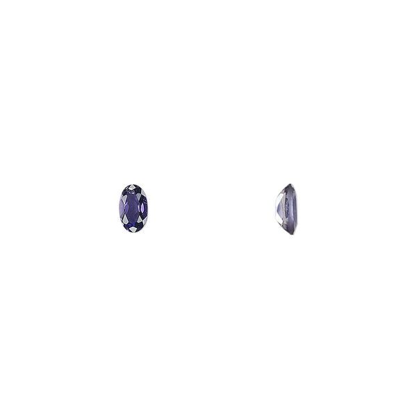 Iolite 1pkg2, hand-cut faceted oval gem natural 5x3mm image number 0