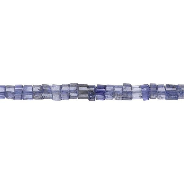 Iolite 1pkg1, hand-cut faceted heishi bead 15.5-16 inch 4x2mm image number 0