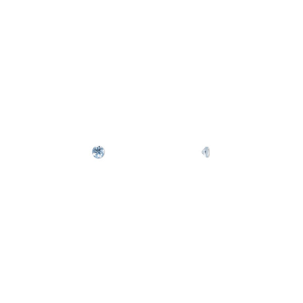 Gem, cubic zirconia, zircon blue, 1.5mm faceted round, Mohs hardness 8-1/2. Sold per pkg of 10. image number 0