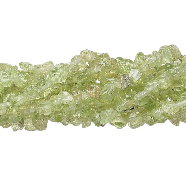 Peridot 1pkg10, chip bead natural 35 inch mini image number 0