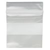 Bag, Tite-Lip™, plastic, clear and white, 1-1/2 inch top zip with block. Sold per pkg of 1,000. image number 1