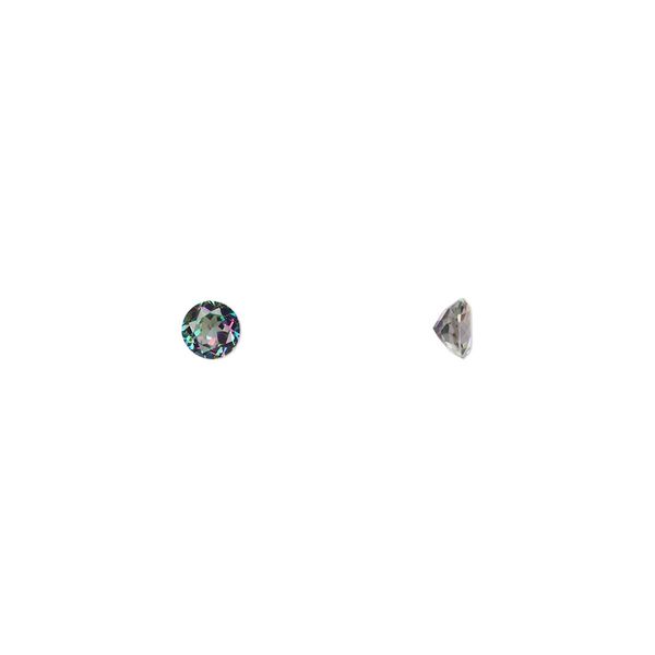 Mystic topaz 1pkg1, hand-cut faceted round gem 4mm image number 0