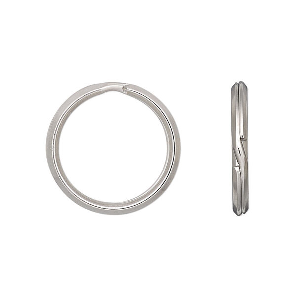 Split ring, stainless steel, 20mm round, 15.5mm inner diameter. Sold per pkg of 20. image number 0