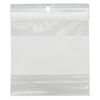 Bag, Tite-Lip™, plastic, clear and white, 3-inch top zip with block and hole. Sold per pkg of 1,000. image number 1
