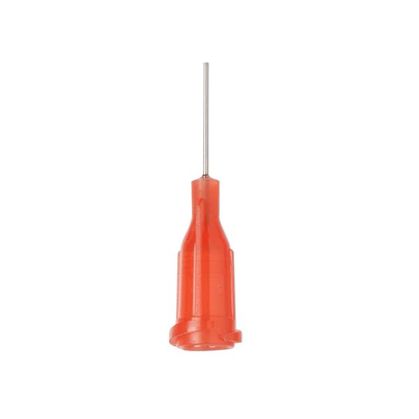 Syringe tip, polypropylene and stainless steel, red, 24-gauge tip. Sold per pkg of 20. image number 0