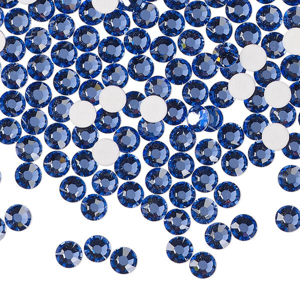 Flat back 144pk blue violet foil back, Preciosa MAXIMA Czech crystal rhinestone 3.8-4mm chaton rose round SS16 image number 0