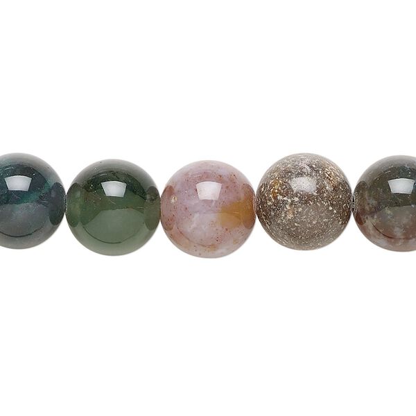 Fancy jasper 1pkg1, round bead natural 15.5-16 inch 10mm image number 0