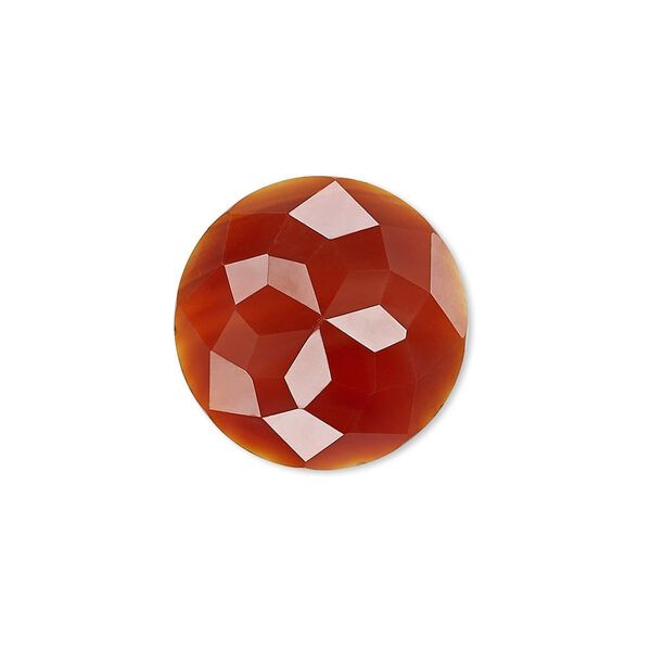 Carnelian 1pkg1, calibrated cube-cut round cab 20mm image number 0