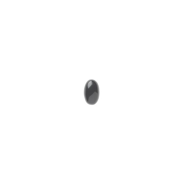Black onyx 1pkg16, calibrated oval cab 5x3mm image number 0
