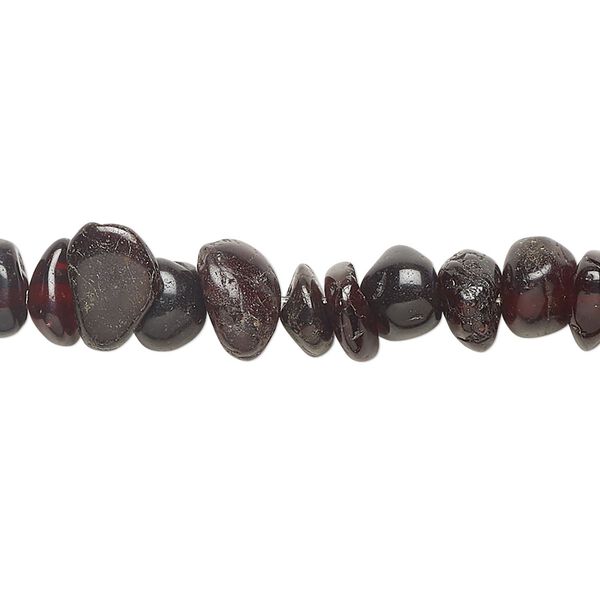 Garnet 1pkg1, chip bead natural 15 inch small to large image number 0