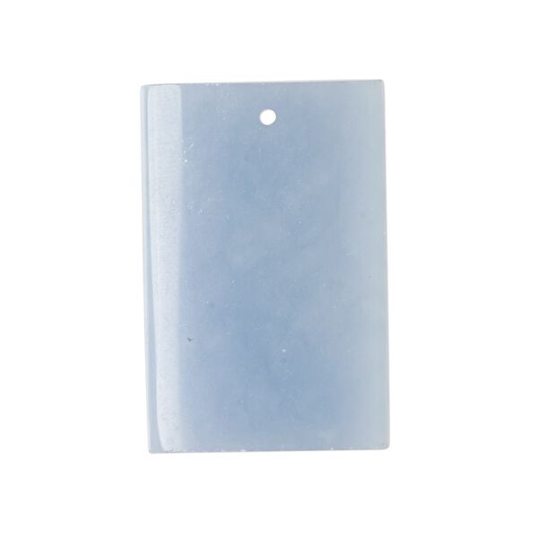 Angelite 1pkg1, hand-cut top-drilled rectangle drop 30x20mm image number 0