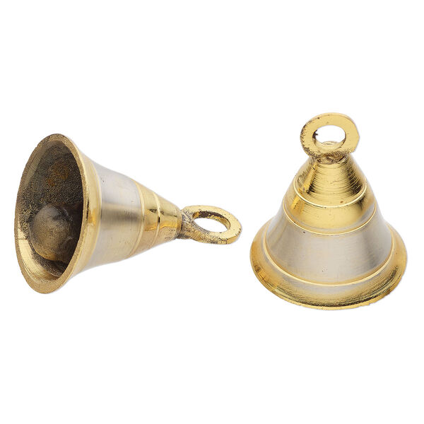 Bell, 2-tone brass, 2-inch bell. Sold per pkg of 2. image number 0