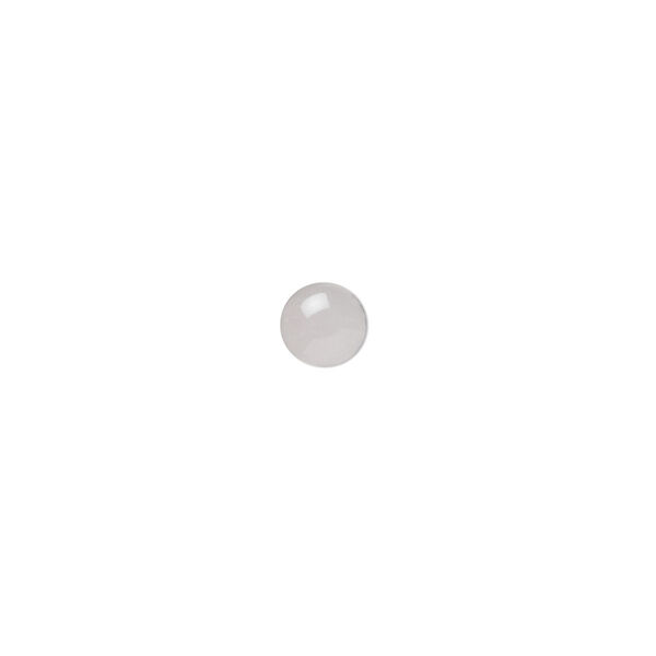 Rose quartz 1pkg16, calibrated round cab natural B- grade, 5mm image number 0