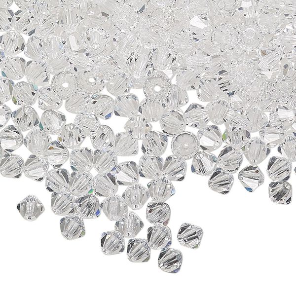 Bead 720pk crystal, Preciosa Czech crystal 4mm bicone image number 0