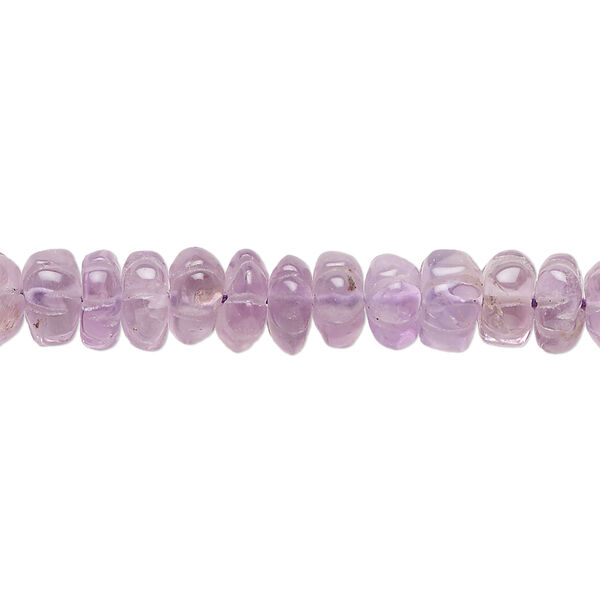 Bead, amethyst (natural), 7x3mm-8x5mm hand-cut corrugated flower, C grade, Mohs hardness 7. Sold per 15-inch strand, approximately 95 beads. image number 0