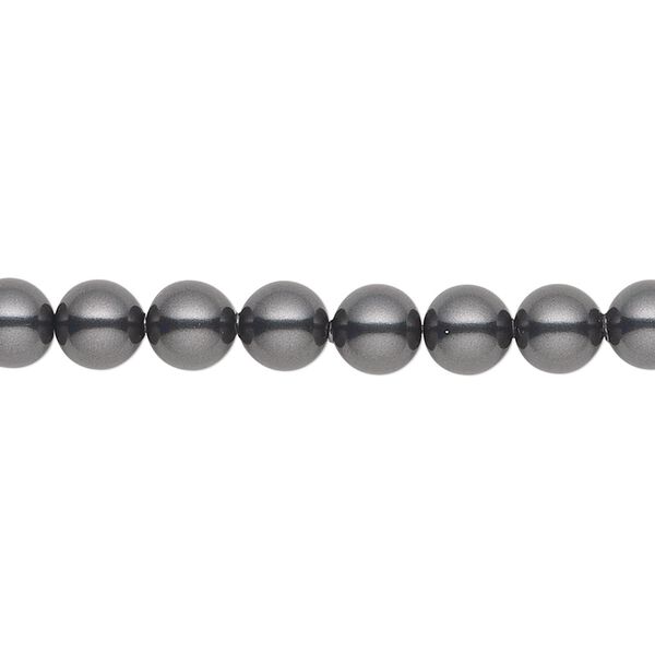 Pearl 500pk black, Swarovski® 6mm round 5810 image number 0