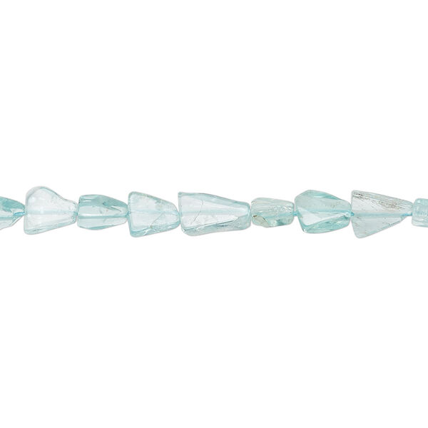 Apatite 1pkg1, hand-cut flat triangle bead natural 13 inch 4x4x4mm-8x8x6mm image number 0