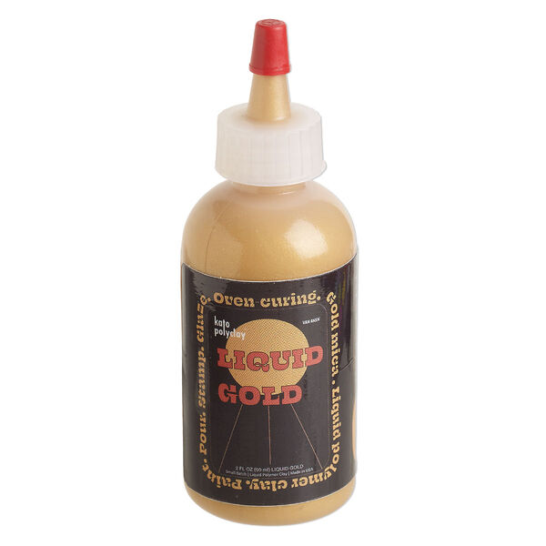 Liquid polymer clay 1pkg1, 2 fluid ounce gold Kato Polyclay™ Liquid Gold image number 0