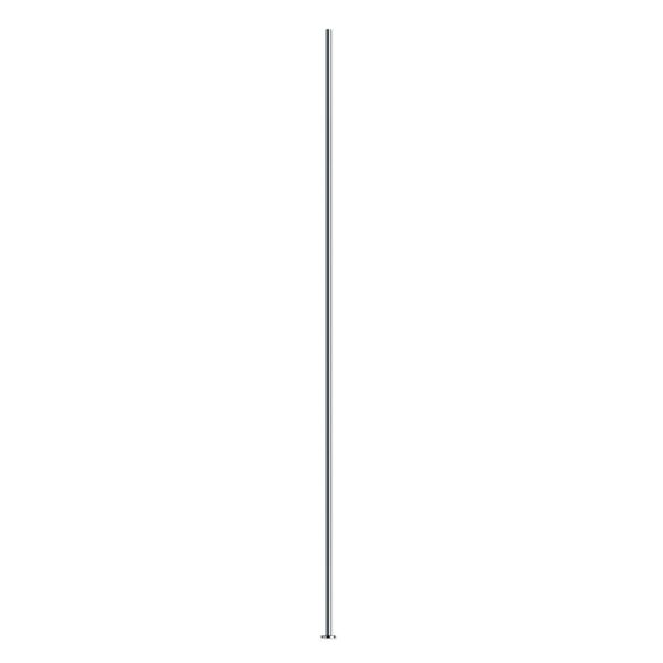 Head pin, gunmetal-plated brass, 2 inches, 24 gauge. Sold per pkg of 100. image number 0