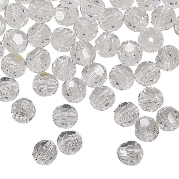 Bead 144pk crystal, Preciosa Czech crystal 6mm round image number 0