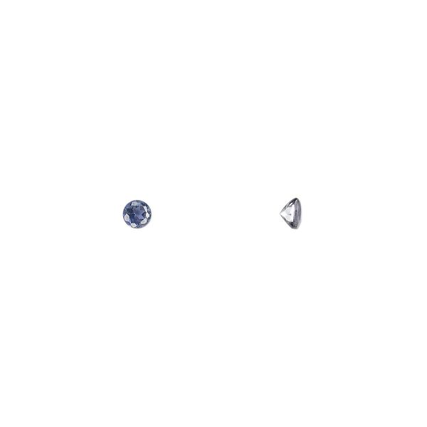 Iolite 1pkg4, hand-cut faceted round gem natural 3mm image number 0