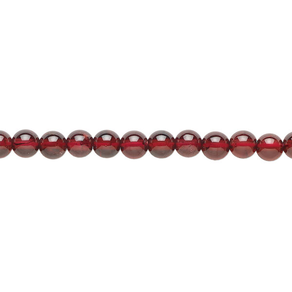 Garnet 1pkg1, round bead natural 15.5-16 inch 4mm image number 0