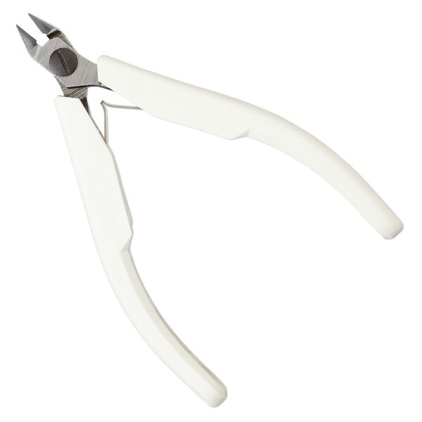 Pliers Lindstrom® Supreme series 1pkg1 alloyed steel, 4-1/4 inches flush-cutter, white / silver (PLR-7191) image number 0