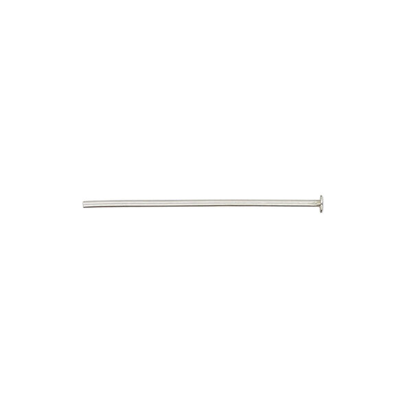Head pin, stainless steel, 1 inch, 21 gauge. Sold per pkg of 50. image number 0