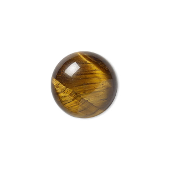 Tigereye 1pkg4, calibrated round cab natural 14mm image number 0