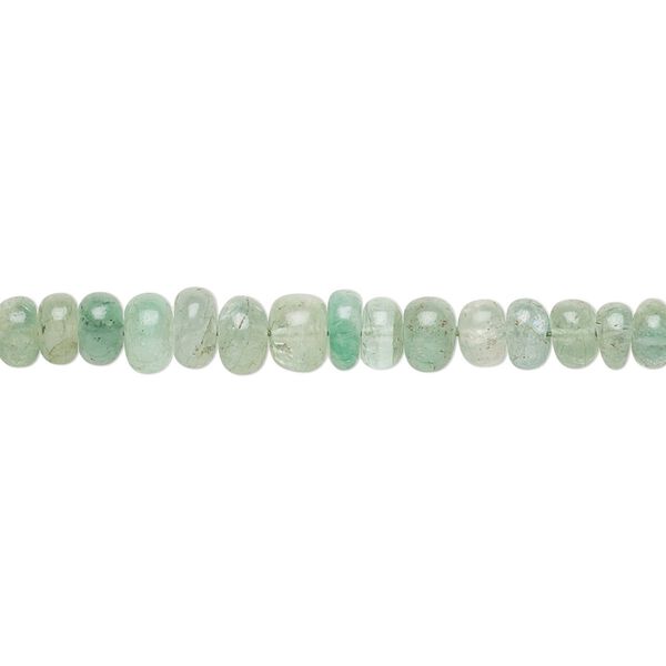 Emerald 1pkg1, hand-cut rondelle bead 8 inch graduated 3x1mm-6x3mm image number 0