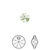 Drop 144pk peridot, Swarovski® ReCreated™ 8mm pendant mini disk 6428 image number 0