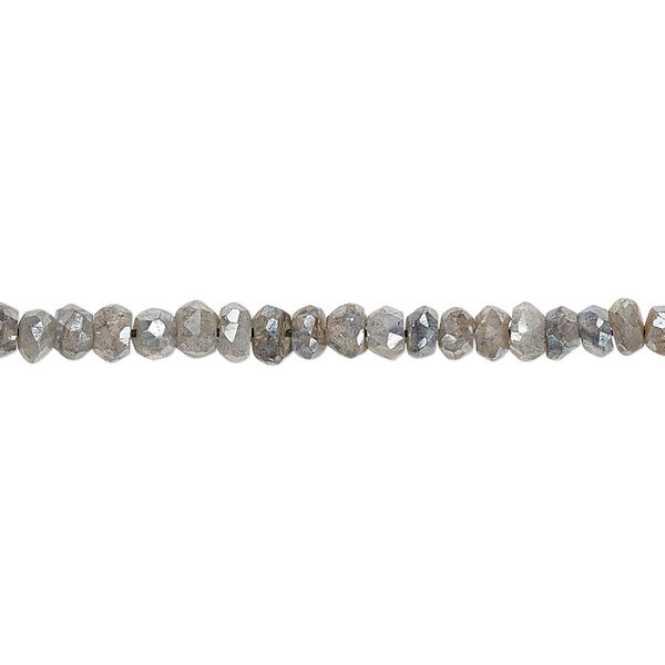 Labradorite 1pkg1, luster hand-cut faceted rondelle bead 13 inch 3x2mm-4x3mm image number 0