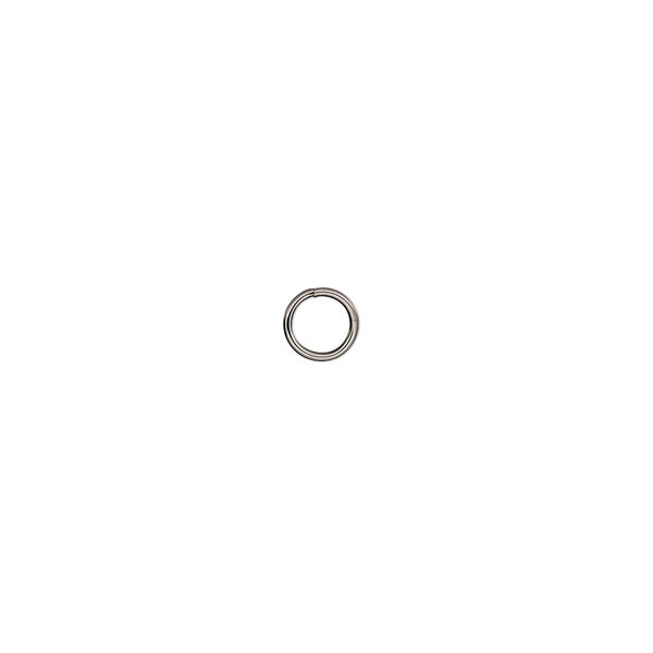 Jump ring, stainless steel, 5mm round, 3.6mm inside diameter, 22 gauge. Sold per pkg of 500. image number 0