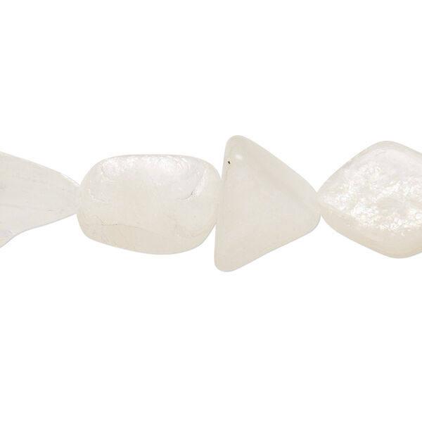 Rainbow moonstone 1pkg1, hand-cut nugget bead natural 14 inch small image number 0