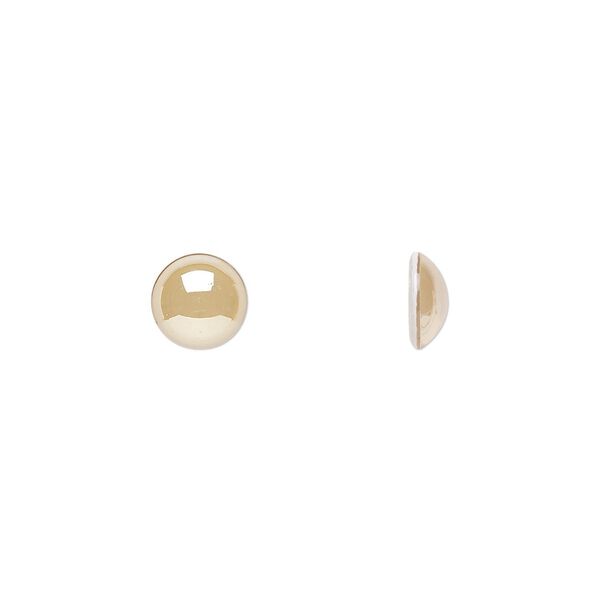 Cabochon 144pk crystal golden shadow, Swarovski® 7.07-7.27mm hotfix SS34 2080/4 image number 0